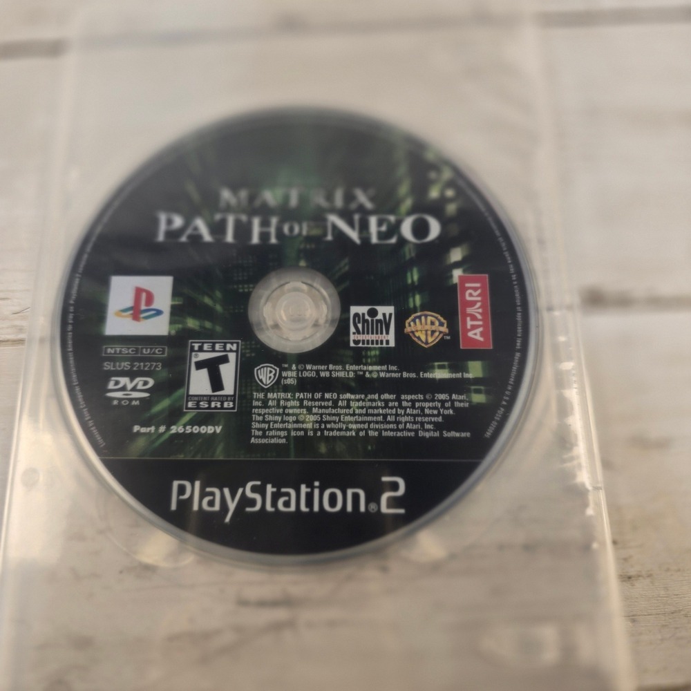 The Matrix Path of Neo Sony PlayStation 2 PS2 Game Disc Only SLUS 21273 Atari